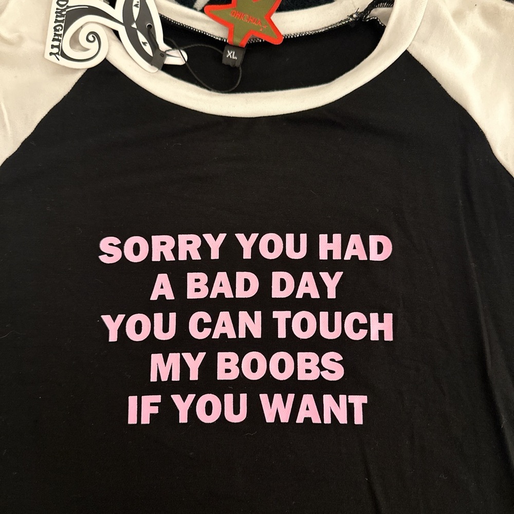 Omighty “Sorry if you had a bad day” dead stock baby tee